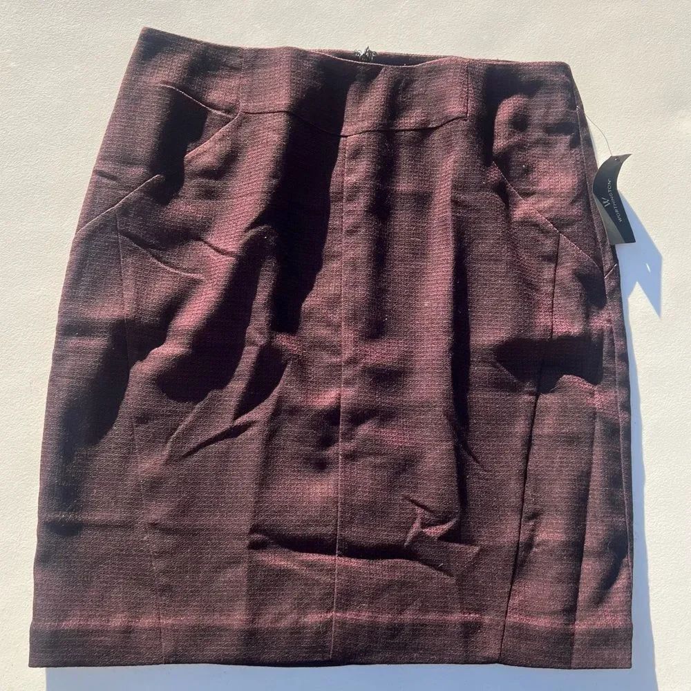 Worthington Plum and Black Textured Jacket